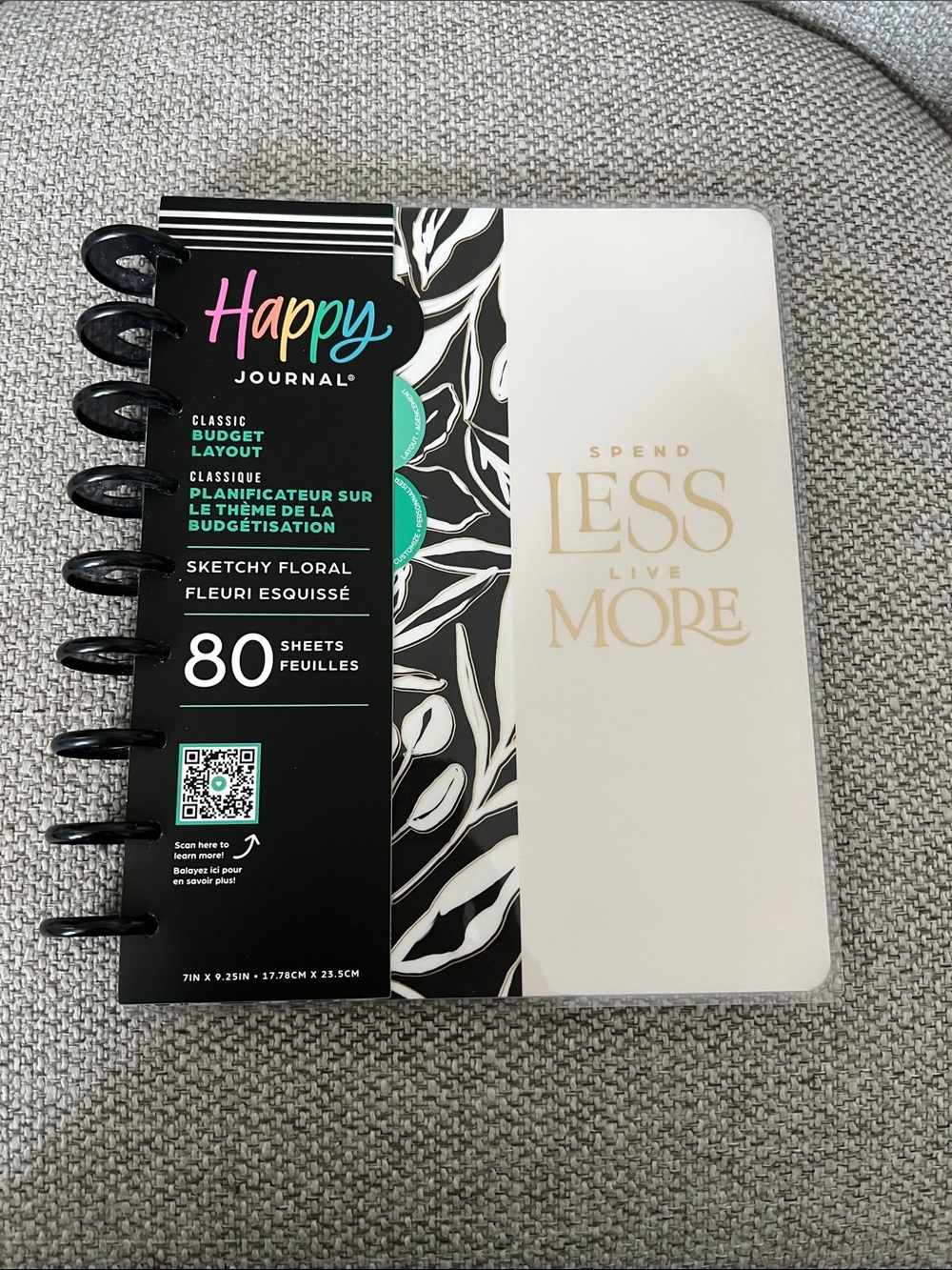 Happy Planner Classic Budget Layout Notebook - White
